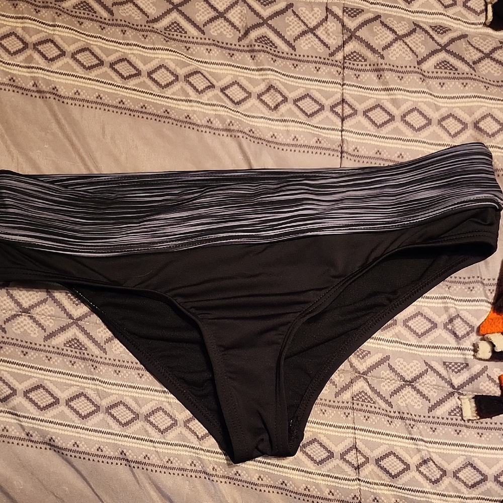 TYR Black and Gray Women's Bikini Bottom Never Used